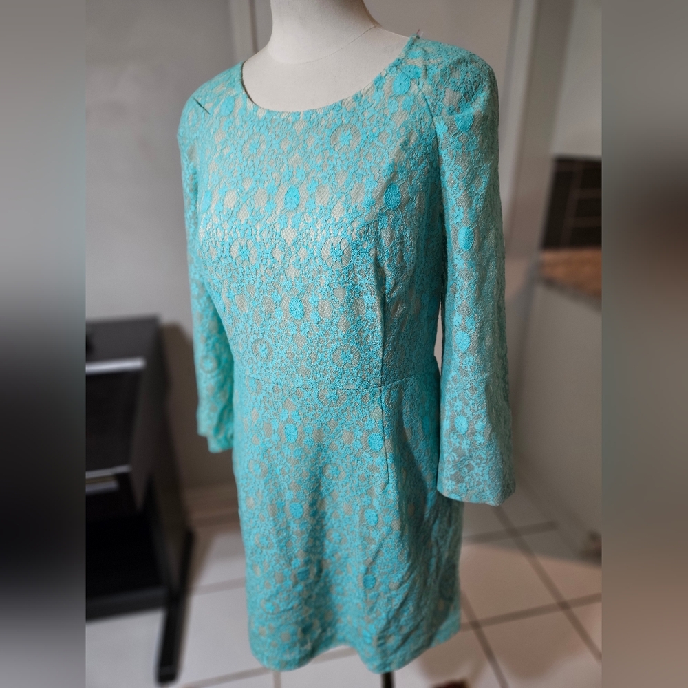 Forever 21 Contemporary Turquoise Dress Large